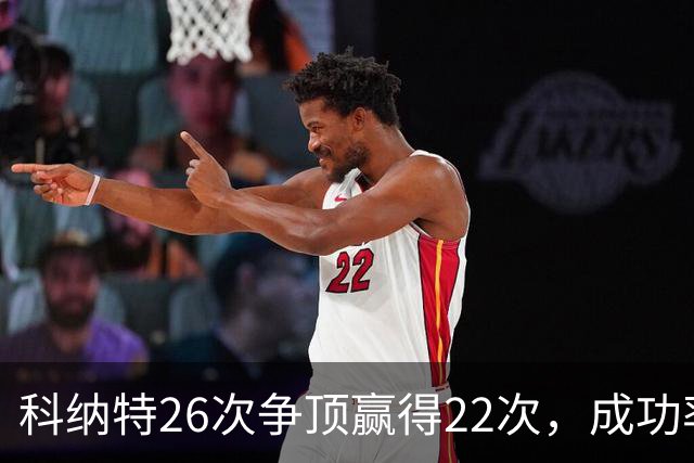 科纳特26次争顶赢得22次，成功率84.62%最高